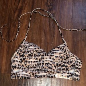 PINK cheetah bikini top